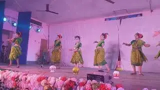 santali dance stage performance.. annual function 2024