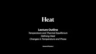 Heat | Lecture | General Physics I