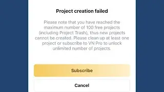 How To Fix Project Creation Failed Vn | Project creation failed vn