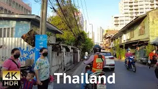 4K Walking tour Silom Rd to Rama IV Rd, Bangkok | Thailand🇹🇭