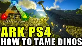 Ark Survival Evolved PS4 - How To Tame A Dinosaur - Ark Survival Evolved PS4 Beginners Guides