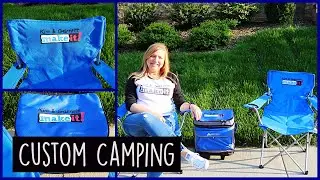 Layered HTV Personalized Folding Chairs and Cricut Easy Press Unboxing