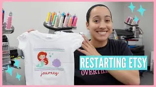 Starting My Etsy Shop All Over | Etsy Business Vlog