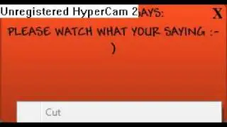 Weird Mod Message