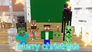 Monster school:Merry christmas!-MINECRAFT ANIMATION
