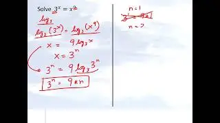 Math Olympiad Question. Solve 3^x=x^9