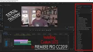 How to Install Luts on PREMIERE PRO - CC2019