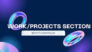 Responsive Portfolio Landing Page Html CSS JavaScript | CSS part 7 | Work/Project Section 