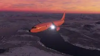 MSFS "P-8A" - Approach and landing at Evenes (ENEV)