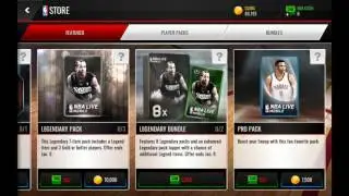 NBA LIVE MOBILE 90 K PRO 0ACK OPENING ELITE PULL