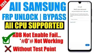 Samsung Frp Bypass 2024 ADB Enable Fail Android 13 12 11 One Click ADB Tool