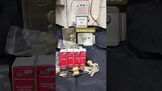 Electric Door Lock Coil Copper Original, Cylinder Key Part Cpplus Electronic Door Lock 