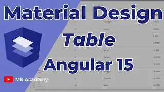 Angular Material | How to use Material Table in Angular 15 | Urdu/Hindi
