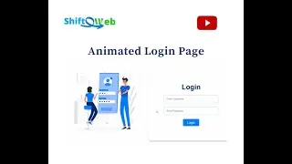 Animated login page demo