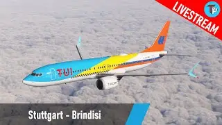 Flight Simulator 2020 | Stuttgart - Brindisi (EDDS - LIBR) | Boeing 737 MAX8 | TUIfly | IVAO