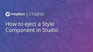 How to eject a Style Component in Mapbox Studio