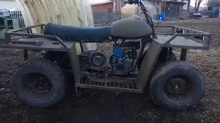 Самодельный квадроцикл. Замена двигателя.