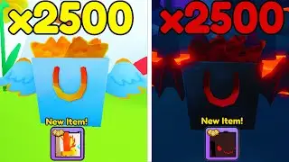 I Opened 5000x GOOD 😇 Vs EVIL 😈 Gifts & GOT # Huges.. (Pet Simulator 99)