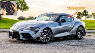 car games | THE BEAST : Toyota Supra  in Forza Horizon 5 | Logitech G29 Gameplay