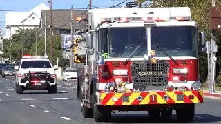 Ocean City Fire Department Paramedic Engine 1 & Battalion 7 Responding 9/15/23