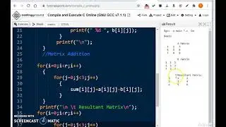 #43Matrix Subtraction | Matrix Subtraction in C | C in Tamil | Nested for Loop | C for beginners