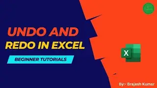 3. DAY 3 UNDO AND REDO IN EXCEL