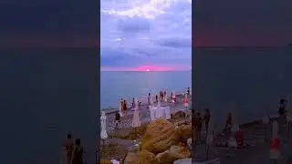 Закат на море Лазаревское #лазаревское #закат #закатнаморе #tiktok