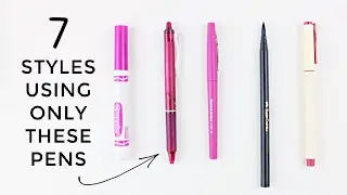 7 Handlettering Styles side by side comparison & demonstration! | How To Handletter
