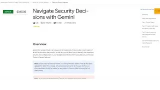 Qwiklabs | Navigate Security Dicisions with Gemini