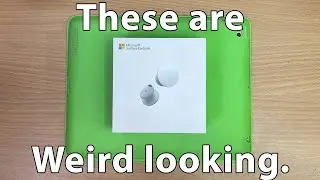 The Microsoft Surface Earbuds.