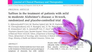 Saffron Improves Alzheimer's