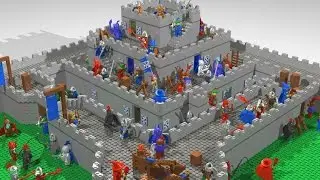 LEGO castle battle