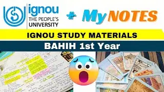 Ignou Study Materials ke Notes and Guides || BAHIH (1st year)|| Freshershelp Desk