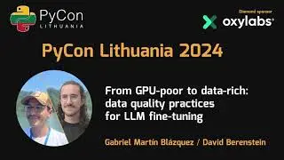 Gabriel Martín Blázquez and David Berenstein - Data quality practices for LLM fine-tuning