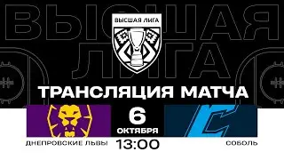 Днепровские львы - Соболь | 06.10.2024 | Высшая лига | Прямая трансляция