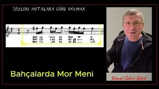 SÖZLERI NOTALARA ADAPTE ETMEK / BAHÇALARDA MOR MENİ