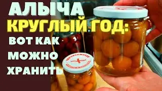 АЛЫЧА БЕЗ ХОЛОДИЛЬНИКА: ЗАКРЫВАЮ НА ЗИМУ ДЛЯ ПОДКИСЛЕНИЯ БЛЮД. КОМПОТ С ЧЕРЕШНЕЙ ГОТОВЛЮ В АВТОКЛАВЕ