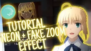 TUTORIAL NEON + FAKE ZOOM EFFECT || ALIGHT MOTION