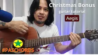 Christmas Bonus guitar tutorial - song by Aegis - easy 3 chords for beginners