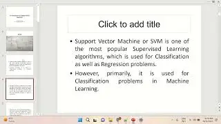 Support Vector Machine In Machine Learning | Dr. Ronak Panchal