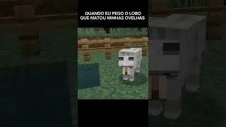 quando eu pego o lobo que matou minhas      ovelhas   #minecraft  #shorts #viral