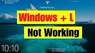Computer Lock Screen Not Working | Windows L Shortcut Not Working | Windows L Shortcut Not Working