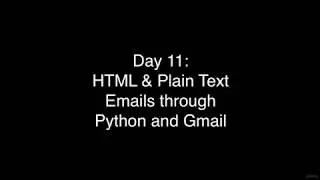 (30 Days of Python) 19-Day 11-HTML and Plain Text Emails through Python and Gmail