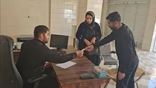 End of legal proceedings for child custody. Ghadir in court without his children