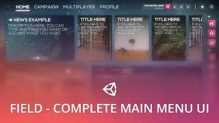 Unity - Field UI - Complete Main Menu UI (v1.0)
