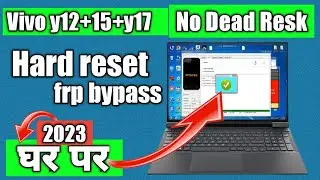 vivo y12 pattern unlock | vivo 1904 hard reset | sp flash tool | no dead resk 2023