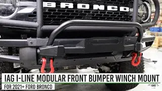 IAG I-Line Modular Front Bumper Winch Mount for 2021+ Ford Bronco
