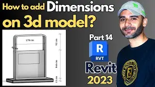 Dimensions on 3D model in Revit 2023 | Part 14 |
