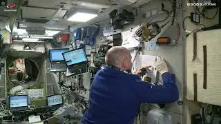 Amateur radio session from the ISS