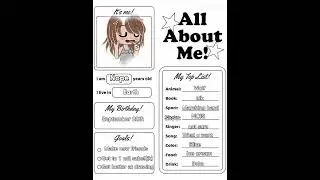 A little about me! #shorts #gacha #capcut #template